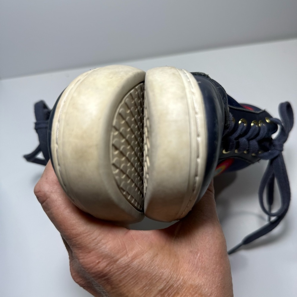 Paul Smith Navy Leather Sneakers - Picture 8 of 10